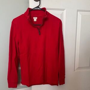 Sonoma Vibrant Red Half-Zip Top